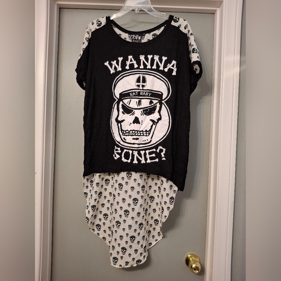 Too Fast Tops - Too Fast Rat Baby Skull Top